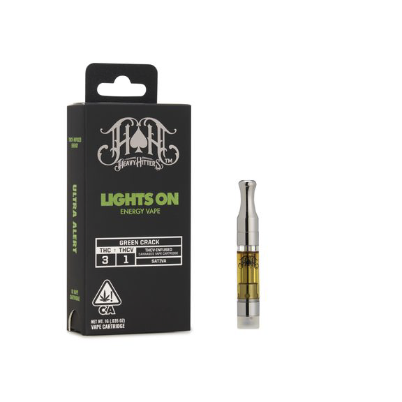 Lights On Green Crack 3:1 THC|THCv 510 Energy Cartridge